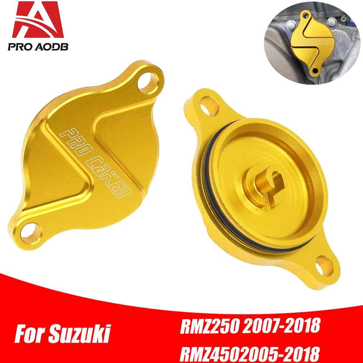 

Motocross CNC Engine Oil Filter Cover Cap For Suzuki RMZ250 2007-2018 RMZ450 2005-2018 RMX450Z 2010-2017 RMZ RMX 250 450 parts