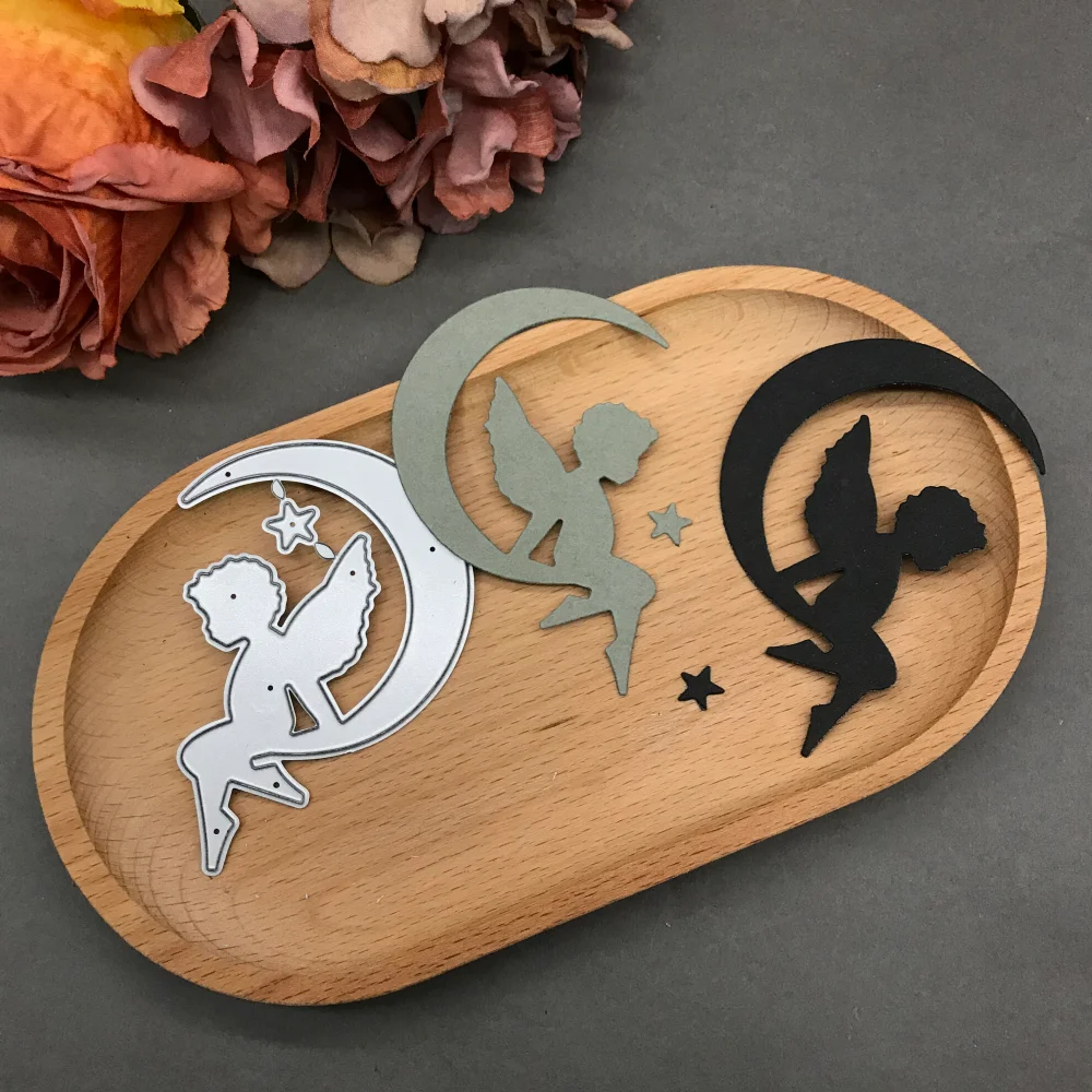 Moon Boy Metal Cutting Dies Stencils For DIY Scrapbooking Decorative Embossing Handcraft Die CutsTemplate