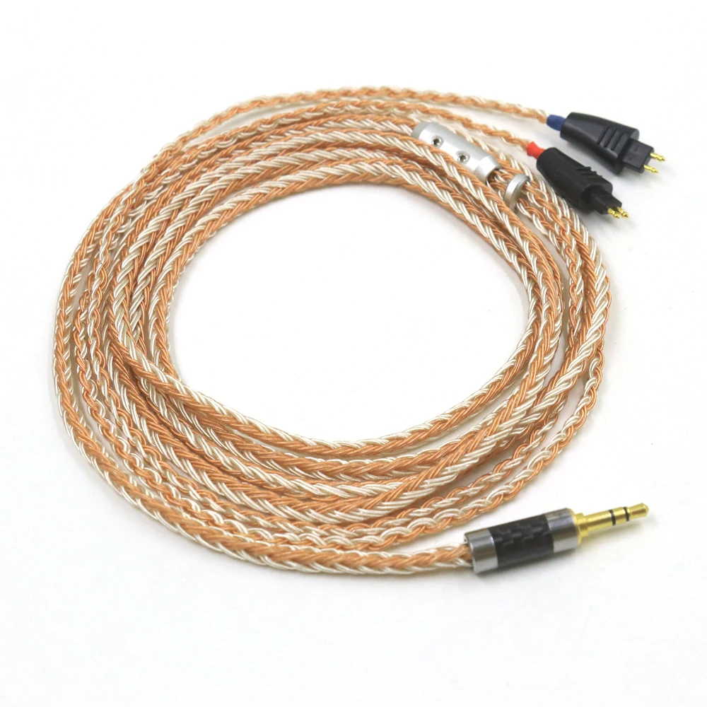 

16 Core Silver + Copper 4pin 2.5 3.5 4.4mm XLR Balanced Headphone Upgrade Cable for FOSTEX TH600 TH900 909 MKII MK2 Earphone