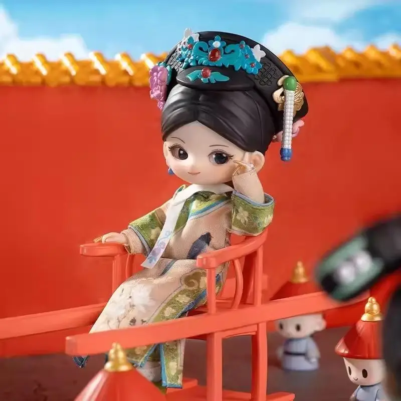 SIMONTOYS Zhen Huan Legend الإمبراطورة في القصر 1/12 مقياس BJD دمية الكرة صوتها Poseable الشكل صندوق أعمى لعبة قابلة للجمع