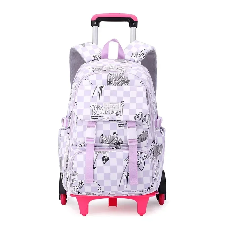 Schul rucksäcke für Mädchen Rad Schul wagen Tasche Räder Kinder Reisegepäck Trolley Taschen Schul rucksack mit Rädern Bücher taschen