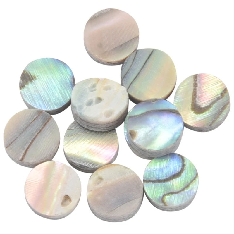 12 Pcs New Zealand Abalone Luthier Dots Inlay 6Mm Fret Side Marker For Guitar Ukulele Bass