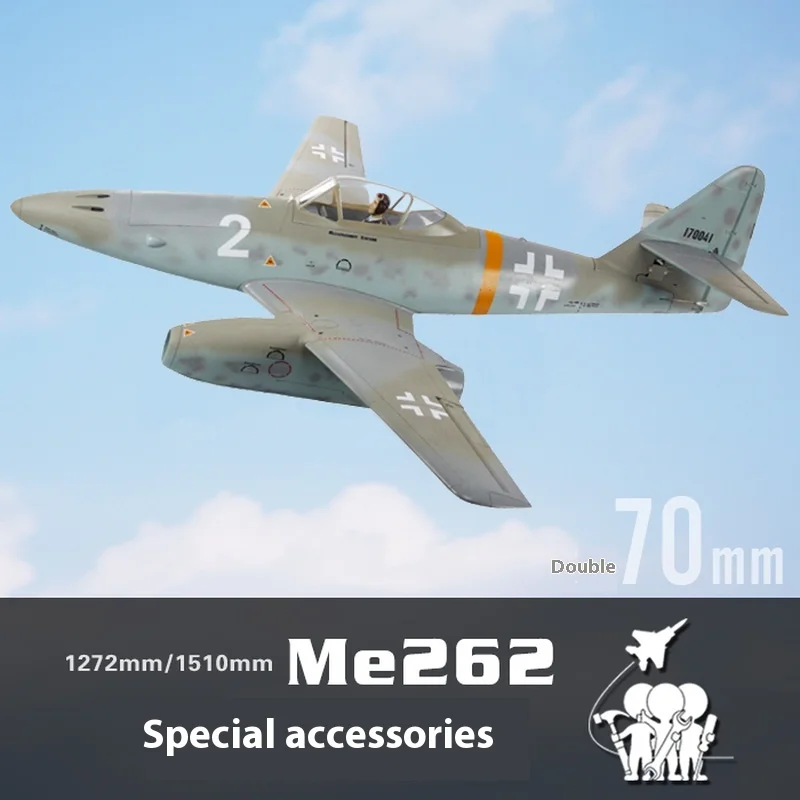 FreFuk70 mm-Accessoires d'avion Meprosast, fuselage, ailes principales, queue plate, queue verticale, train d'atterrissage, fil de cockpit