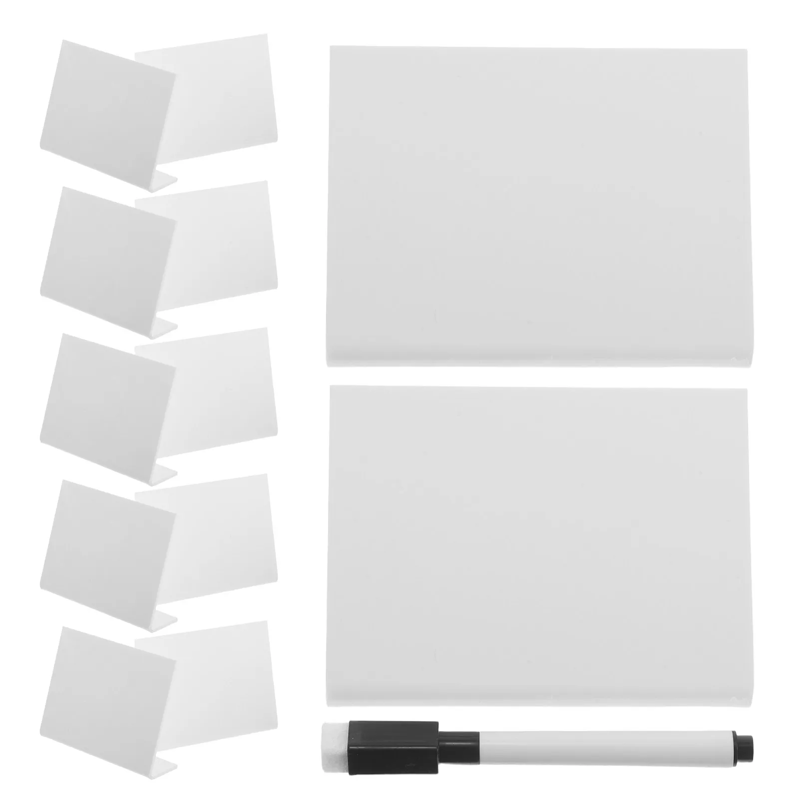 

12Pcs Mini Writable Blackboard Message Board Acrylic Table Sign Stand Wedding Reception Party Menu Holder Table Number Display