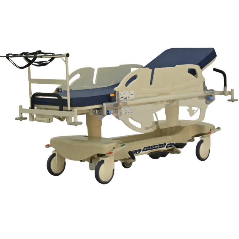 Factory Direct Professional Medical Hydraulic Emergency  Patient Transfer Stretcher Ambulance Bed