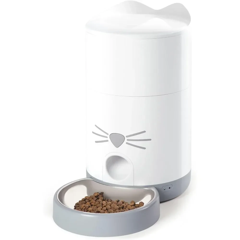 

Smart Feeder - Automatic Cat Food Dispenser - Timed Pet Feeder for Cats with Dry Food Dispenser, Dessicant Bag, Portion Control