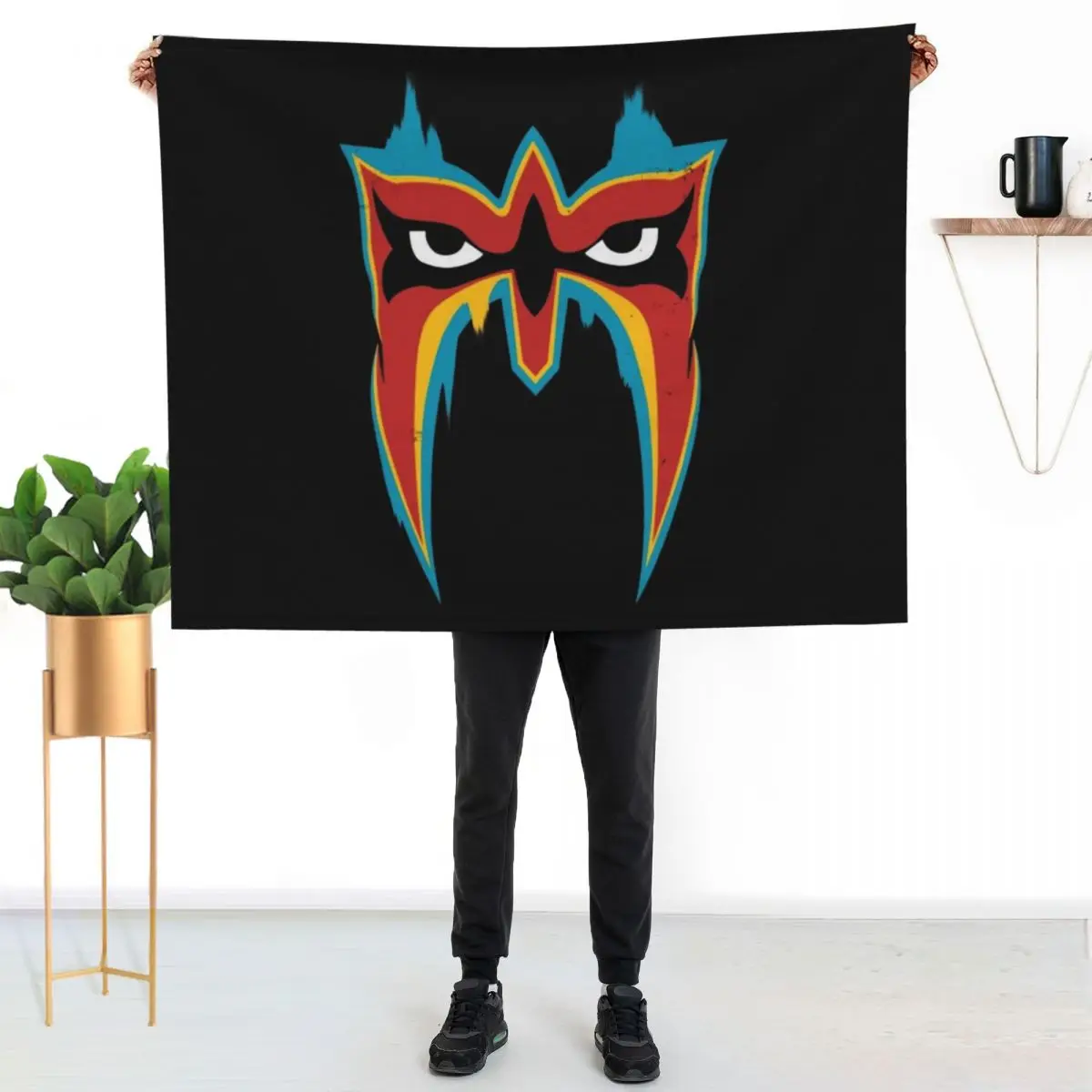 

Ultimate Warrior Throw Blanket Spring Fall Cozy Throw Blanket for Couch