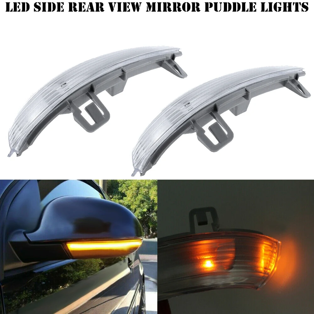 Car Rear View Mirror Turn Signal Light For- Golf 5 MK5 B6