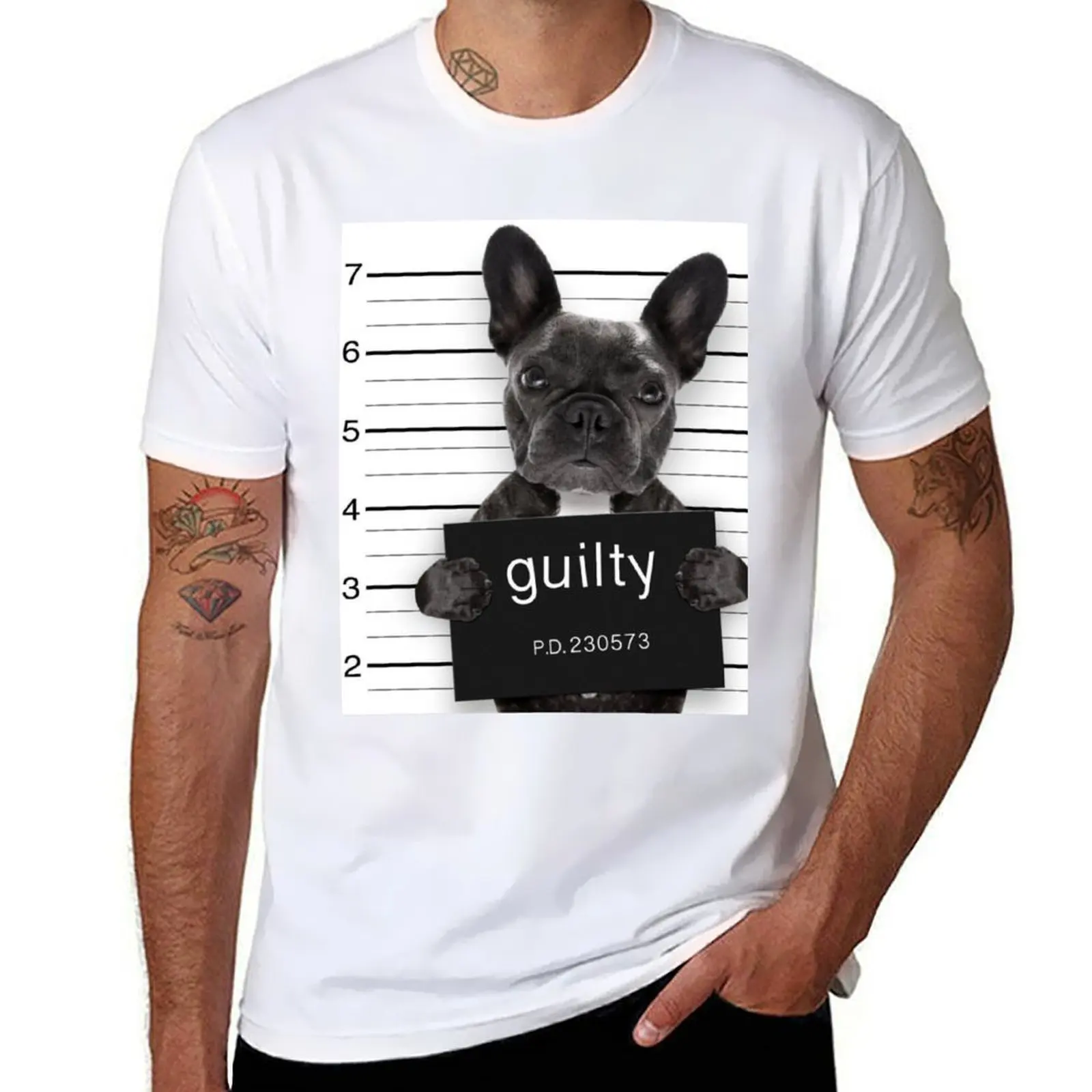 

Funny Frenchton Dog - Guillty Frenchton Bulldog T-Shirt g man t shirts for men T-Shirt
