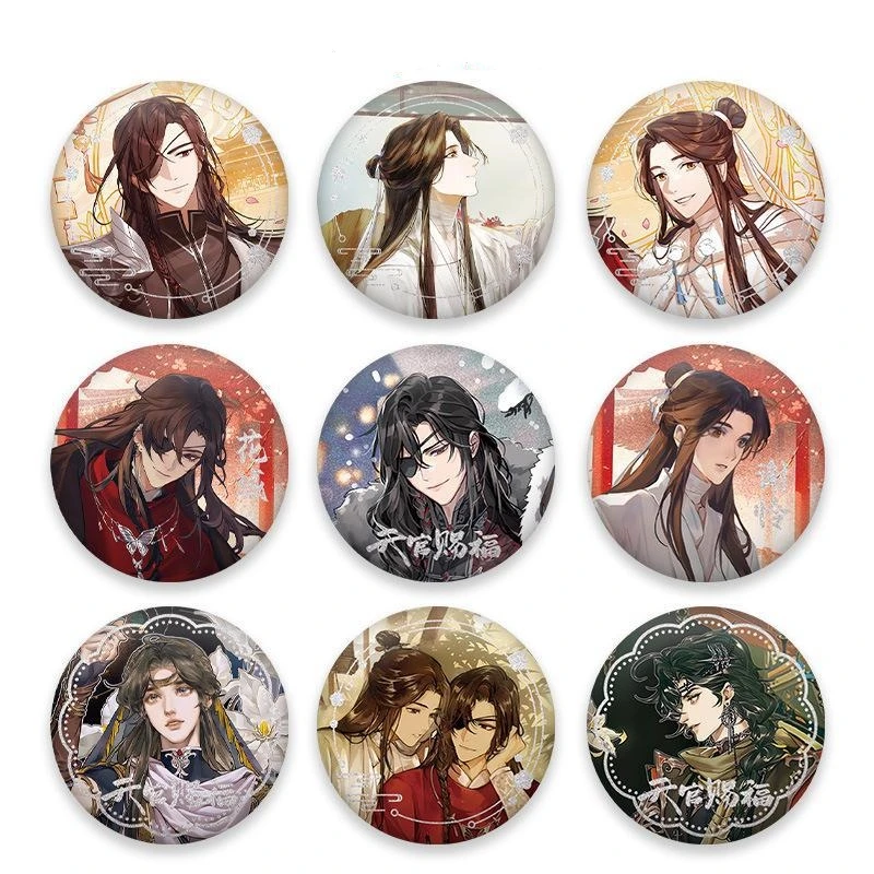 

Anime Tian Guan Ci Fu Brooch For Women Men Backpack Hua Cheng Xie Lian Cosplay Badge Pin Jewelry Clothes Decoration Accessories