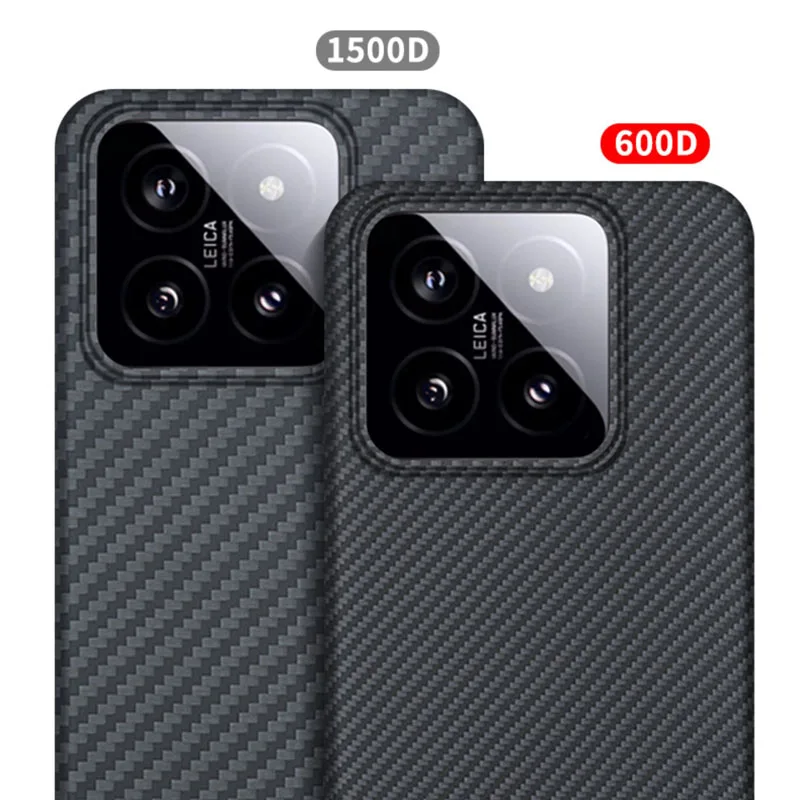 Case for Xiaomi 14 Pro Xiaomi14 Ultrathin Real Carbon Aramid Fiber Anti-explosion Mobile Phone Protective Cover Protection Shell