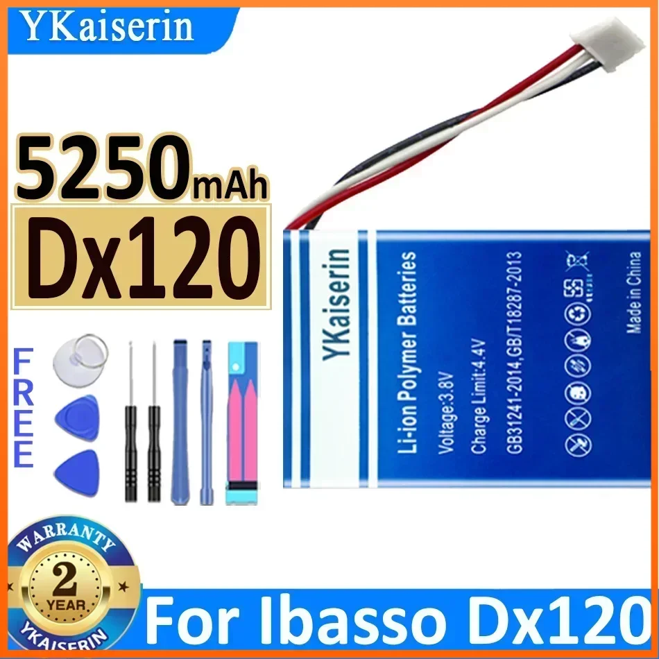 

5250mAh YKaiserin Dx120 Battery for Ibasso Dx120 High Capacity Batterie Bateria Warranty 2 Years + Free Tools