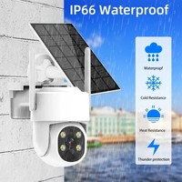 Eseecloud 4MP 8 Channel CCTV System Security DVR Kit 8CH Wireless NVR Pan-Tilt CMOS Low Power Consumption Solar PTZ Camera Set