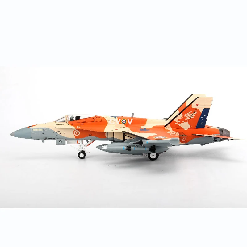 

Die cast Australian Hornet F/A-18A fighter jet militarized combat 1:72 ratio alloy and plastic simulation gift