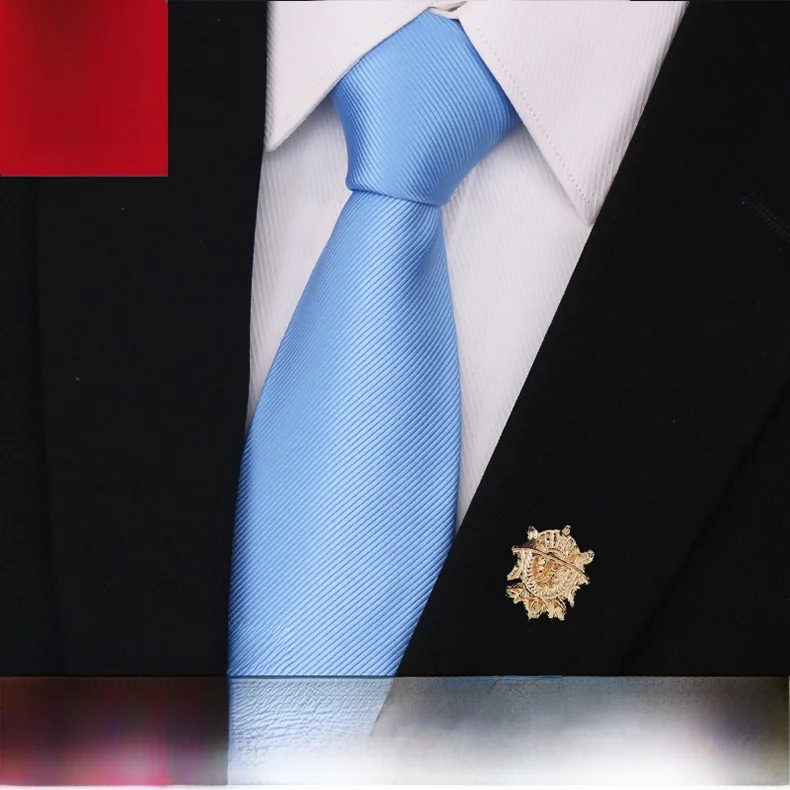 fiinhaao-blue-zipper-wedding-tie-men's-shirt-fashion-luxury-long-8cm-pure-color-business-tie-chinese-manufacturer