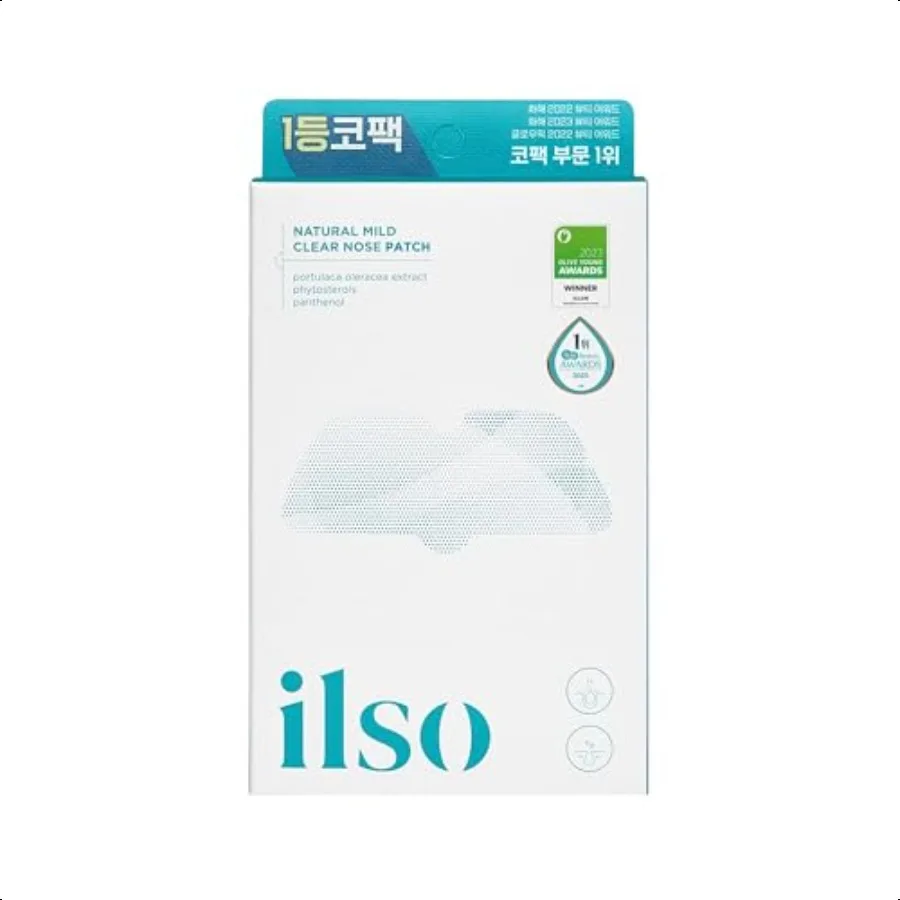 Ilso naturel MILD clair nez Patch points noirs dissolvant pour nez cibles PORES PIMPLES soins de la peau du visage dermatologiste Appd coréen