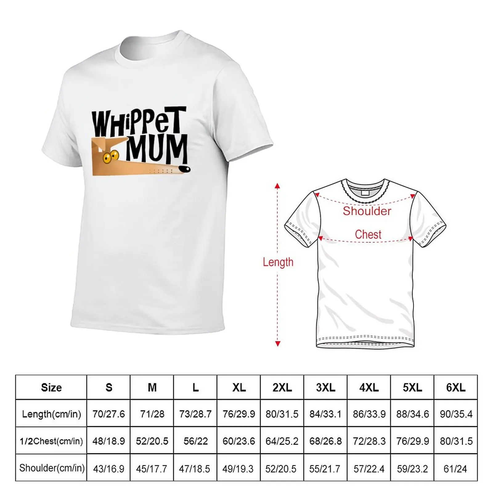 New Whippet Mum (fawn) T-Shirt Blouse blank t shirts vintage t shirt T-shirts for men cotton