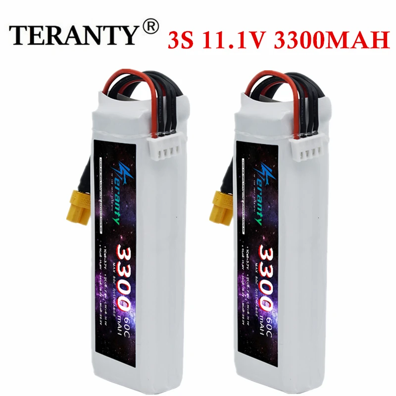 

Аккумулятор Lipo 3S, 3300 мАч, 60C, 11,1 В, pour goulicoptère RC, avion, quadrirotor, voitures, avion, 11.1 В, avec изменений T JST XT30 60