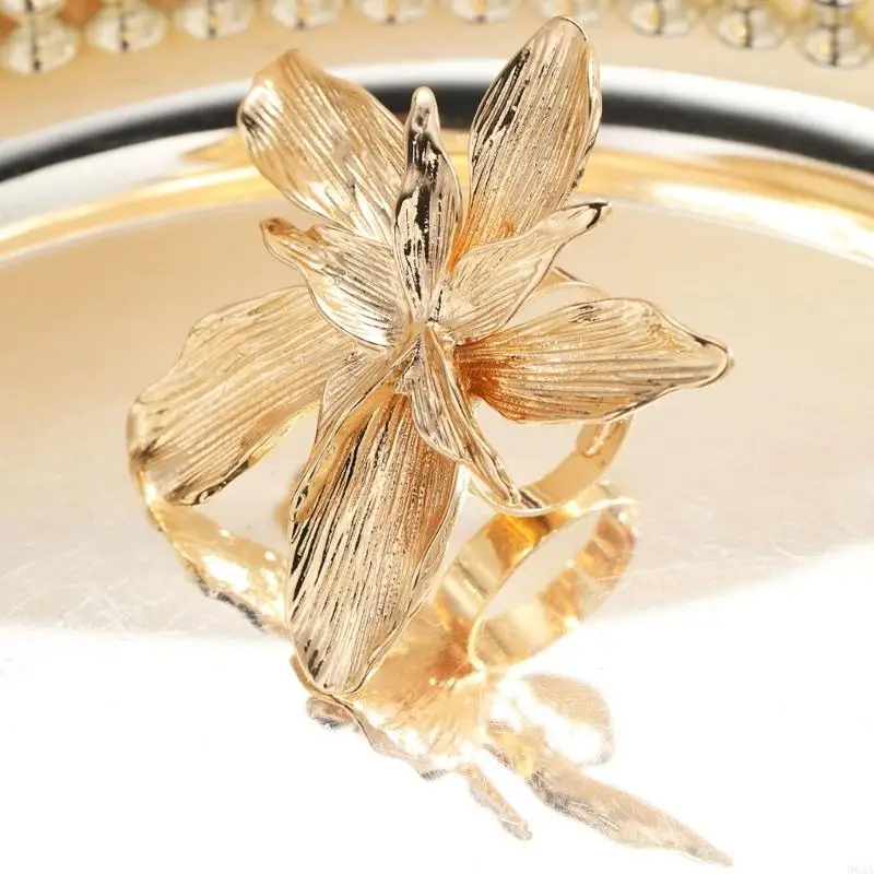 Geometric Flower Jewelry Alloy Texture Suitable for Fashion Lover Present 964A