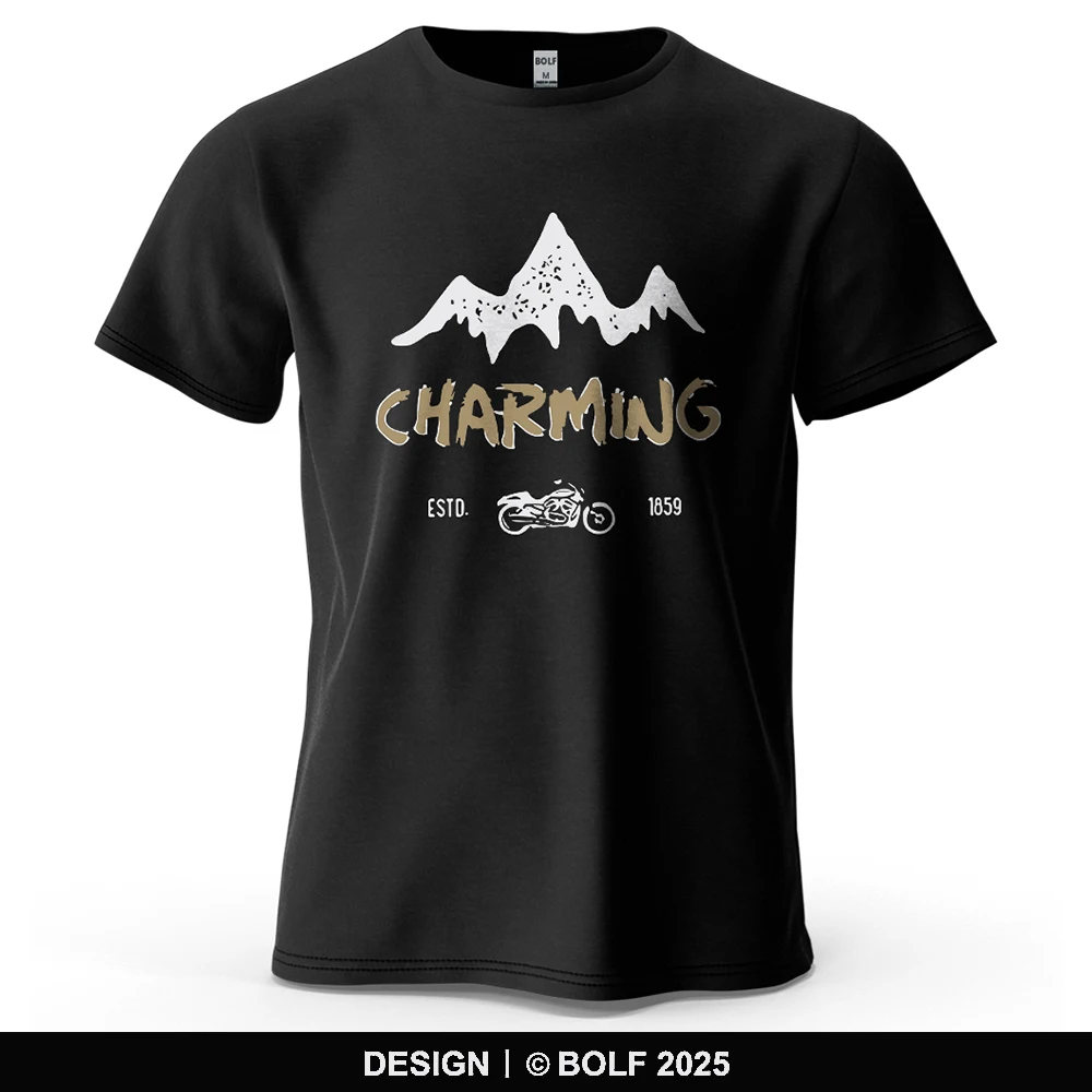 CHARMING Bedrucktes Herren-T-Shirt aus 100 % Baumwolle, übergroße Grafik-T-Shirts für Damen, Tops, T-Shirts, lässige Streetwear