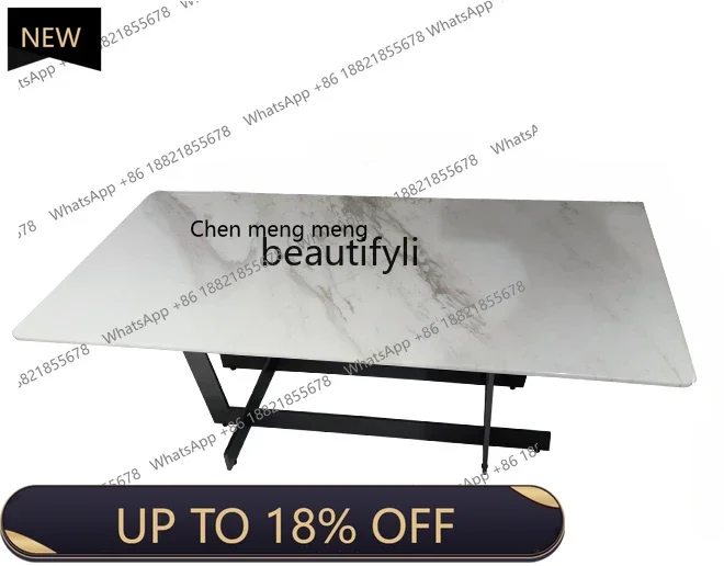 

P178 Italian Mild Luxury Marble Coffee Table Modern Minimalist Living Room Small Apartment Sofa Tea Table High-End Home