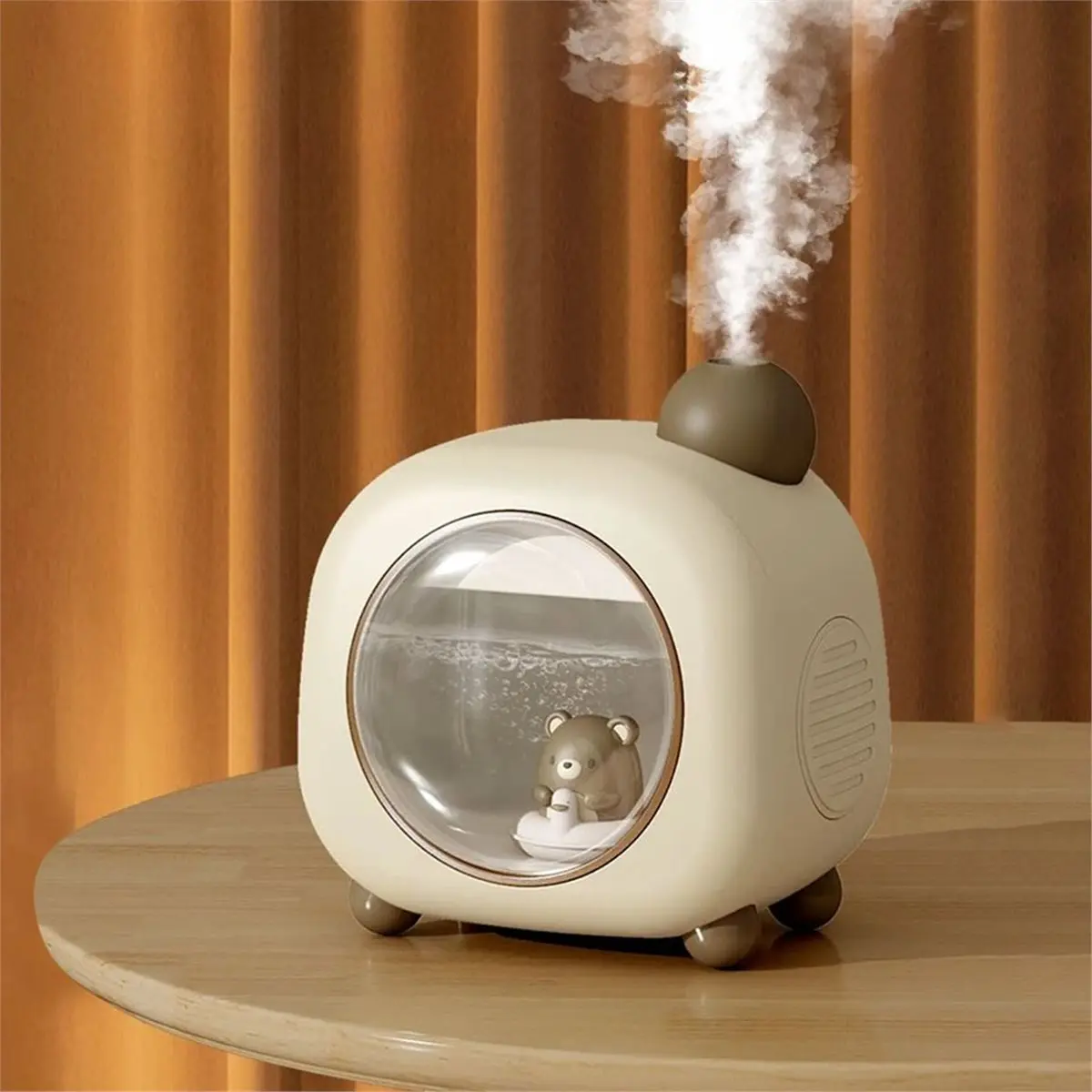 Portable Small Humidifier, 500ml Small Humidifiers for Bedroom Baby, 1800mAh USB Personal Desktop fo