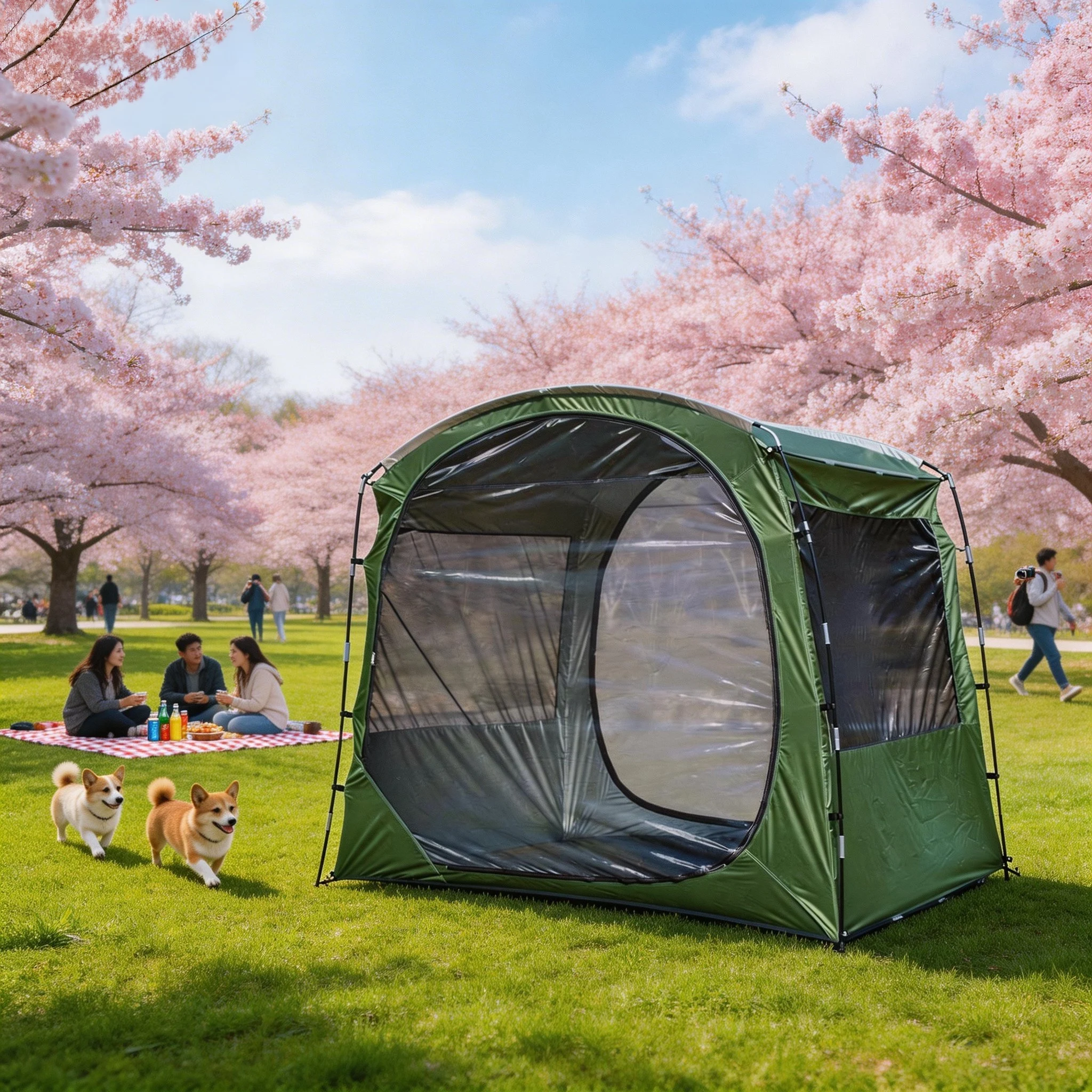 

Portable Outdoor Screen Gazebo Tent, Easy Setup Mesh Shelter with Mosquito Net, for Camping, Hiking, Beach, Patio, Lawn Parties