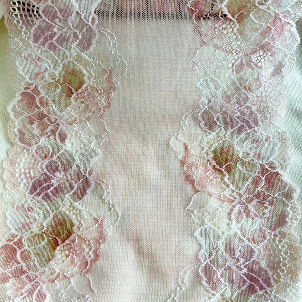 2 ярда 22 см светло-коричневая эластичная кружевная ткань Швейные аксессуары «сделай сам» Нижнее белье Одежда рукоделие материал для одежды ручная работа H108