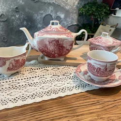 British retro rural style series ceramic tableware, plates, bowls, afternoon tea sets