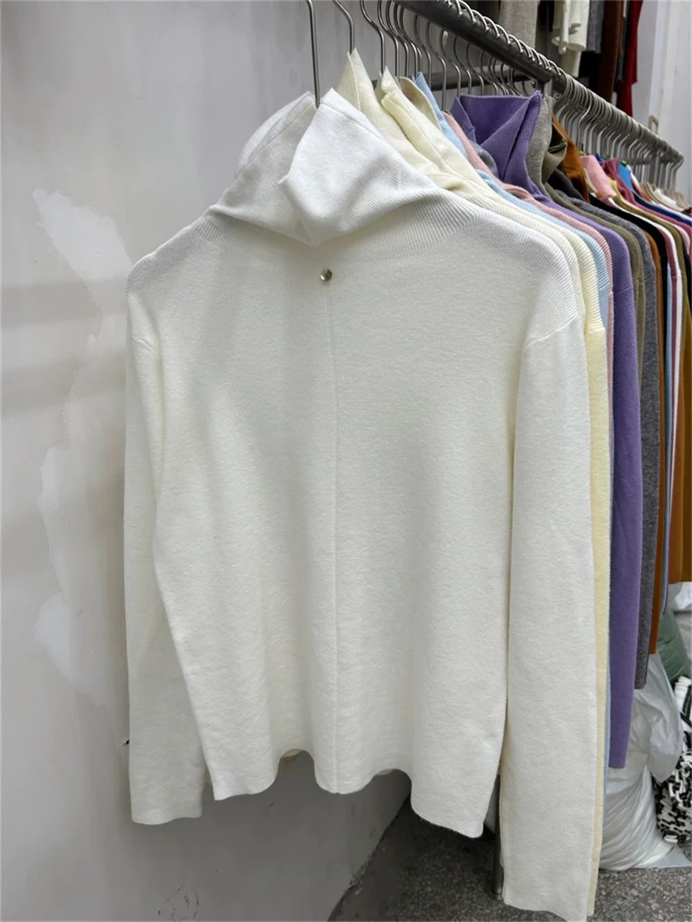 

Korean Autumn Winter Fashion New Women's Long Sleeve Loose Sweater Lady Turtleneck Neck Pullover Elastic Slim Base Knitwear XQ26