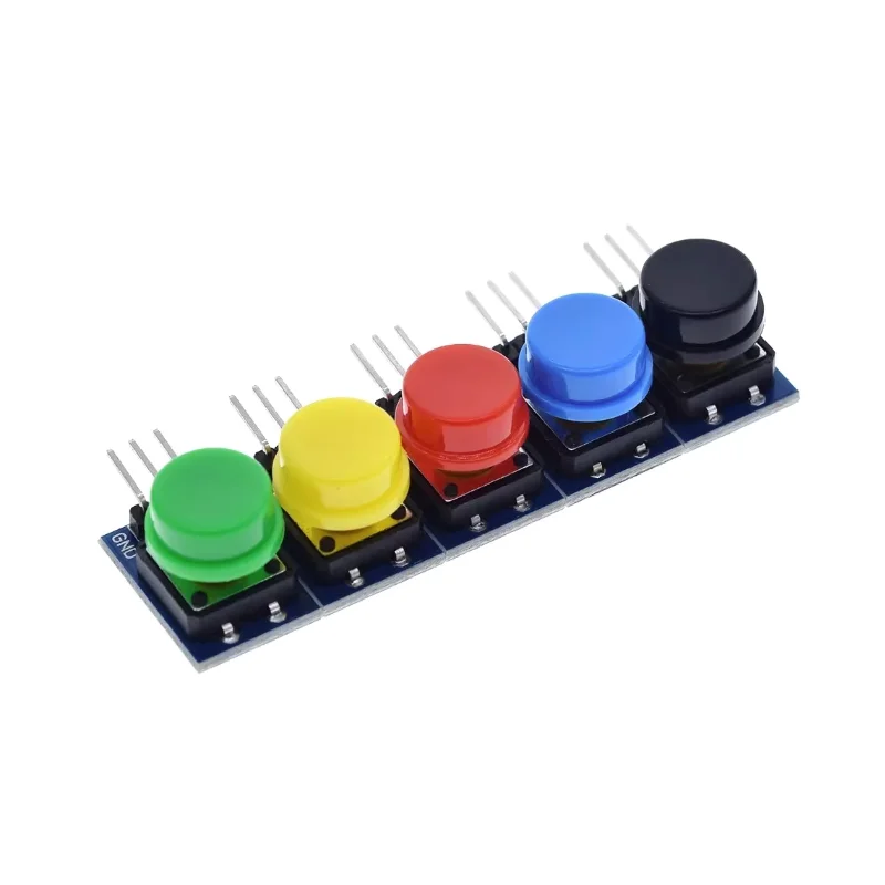 5 قطعة 12X12 مللي متر وحدة مفتاح كبيرة وحدة زر كبير وحدة مفتاح اللمس الخفيفة مع قبعة إخراج عالية المستوى لاردوينو
