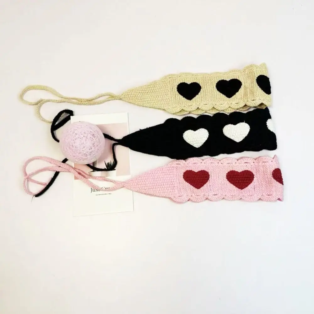 

Hollow Turban Fashion Retro Knitting Crochet Hair Band Rainbow Hair Accessories Bandanas