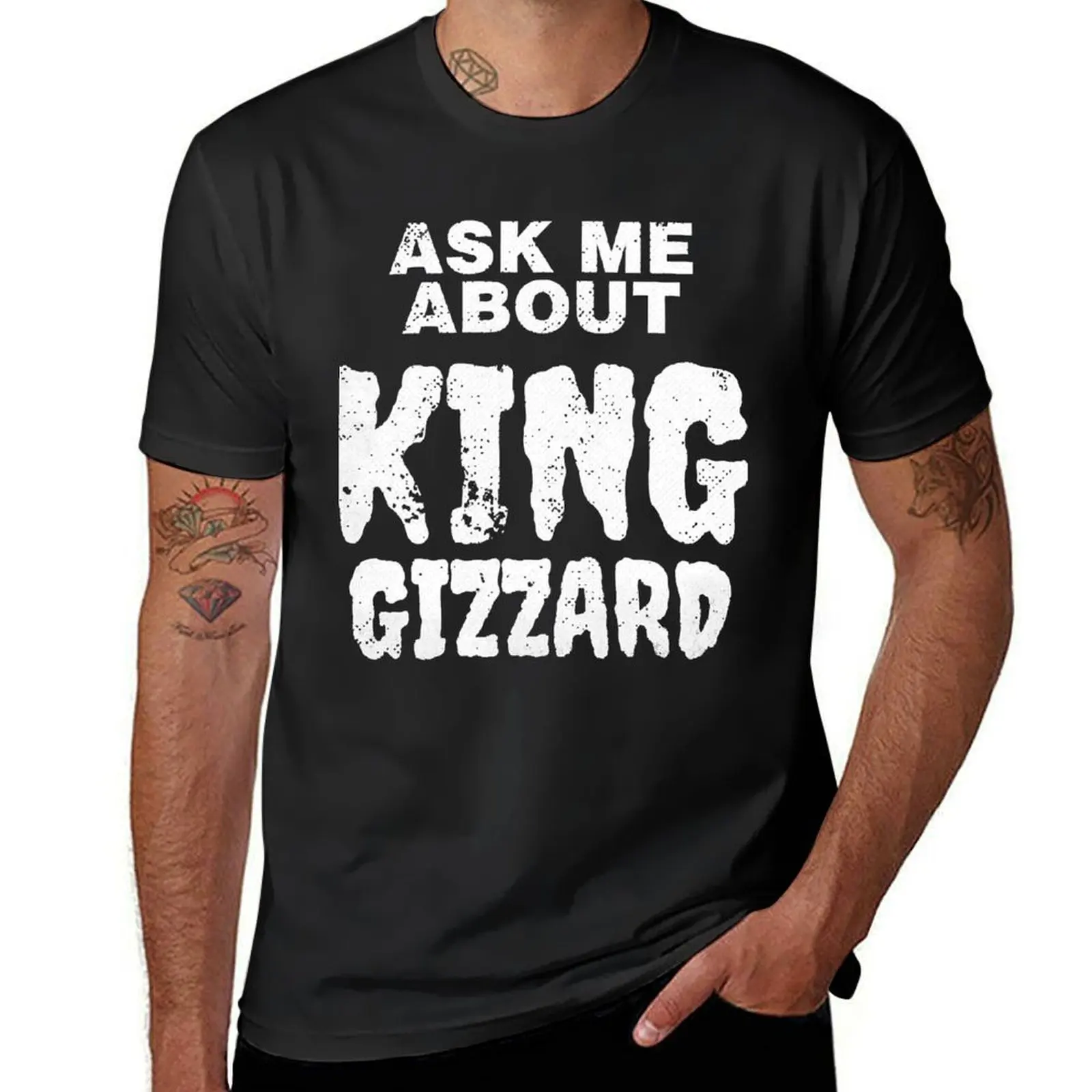 

Anniversary Gift Ask Me About King Gizzard Loves Music And Gifts For Music Fan T-Shirt boys whites customizeds t shirts for men