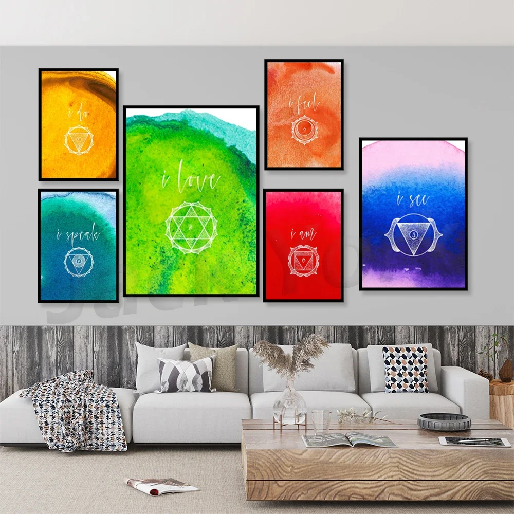 Third Eye Chakra Print, I See, Meditation, Spiritual Art, Chakra Poster, Wall Art, Intuition, Imagination