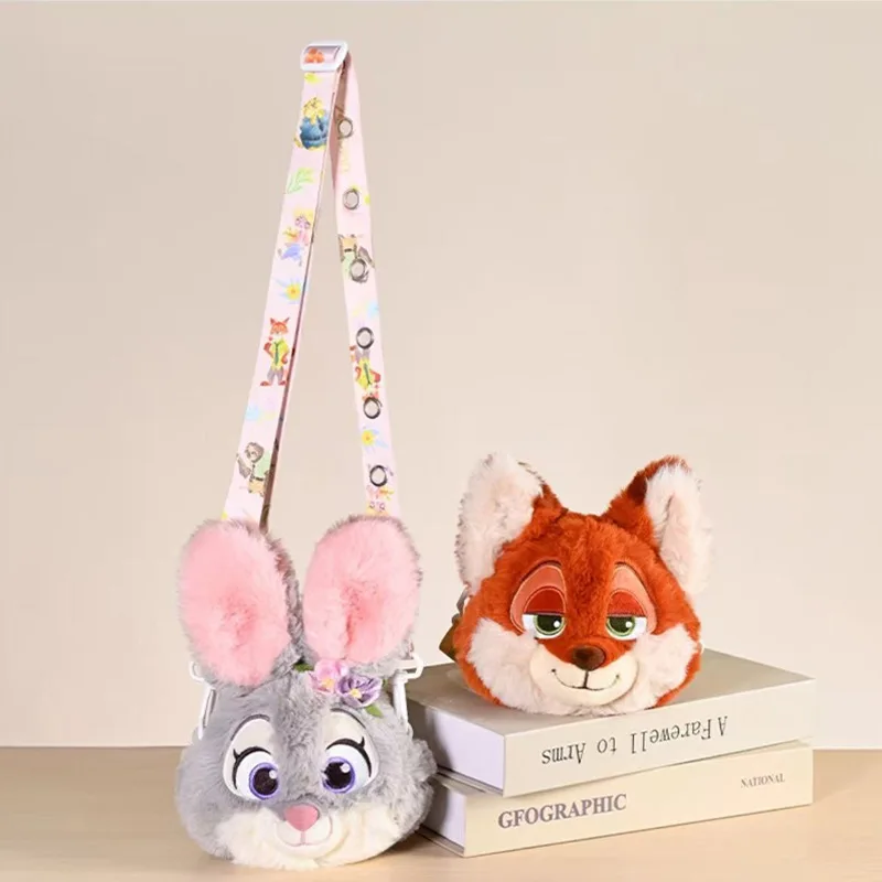 

Disney Zootopia Judy Niki Plush Coin Purse Cartoon Doll Pendant Keychain Stuffed Animal Pouch For Movie Fans