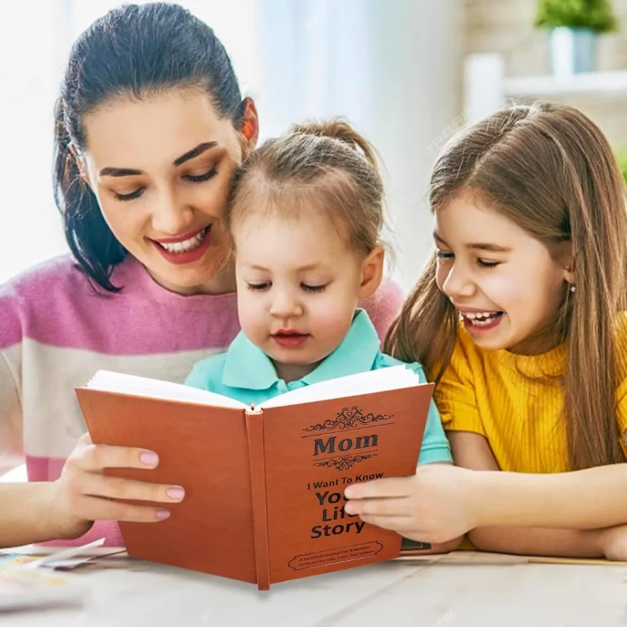 JUNQIU Mom I Want To Hear Your Story A Mother S Guided Jourl Book Gifts For Mom Christmas Mothe Day Birthday Gift For Mom From