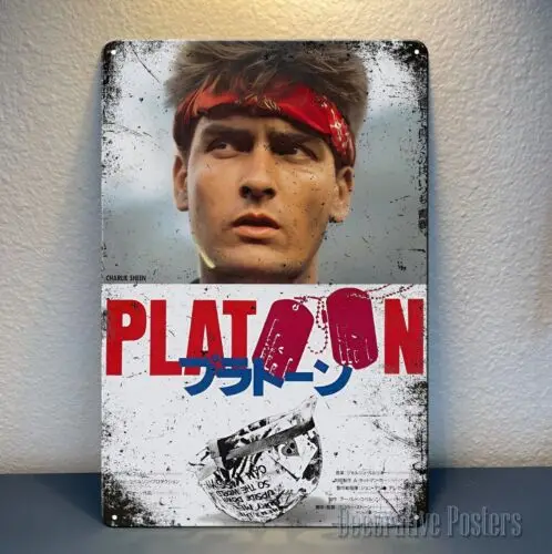 Platoon Charlie Sheen Movie Metal Poster - Sign -Size:8*12inch (20x30cm) good sign