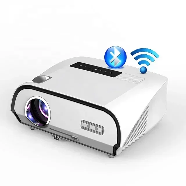 caiwei A12+ FUll HD 14300 lumens Highest Brightness Projector 4K Home meeting room outdoor Super Bright LED Mini Projector