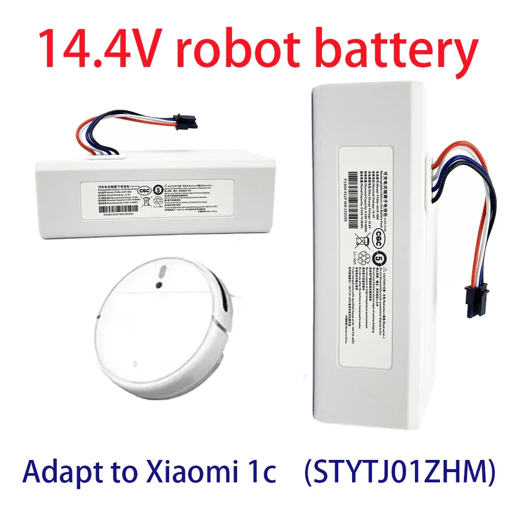 

2025 NEW 14.4V 9800mah P1904-4S1P-MM Battery For Xiaomi Mijia 1C STYTJ01ZHM Robot Vacuum Mop Cleaner Accessories battery