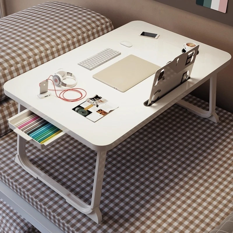 

Gaming Standing Modern Ergonomic Desk Office Laptop Lap Computer L-Shaped Portable Folding Minimalist Corner Adjustable Bed