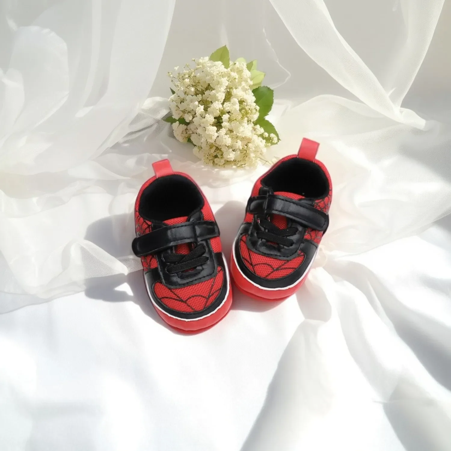 

Male baby shoes, sports shoes, baby walking shoes, breathable and non slip mesh, 0-6-12-18 months