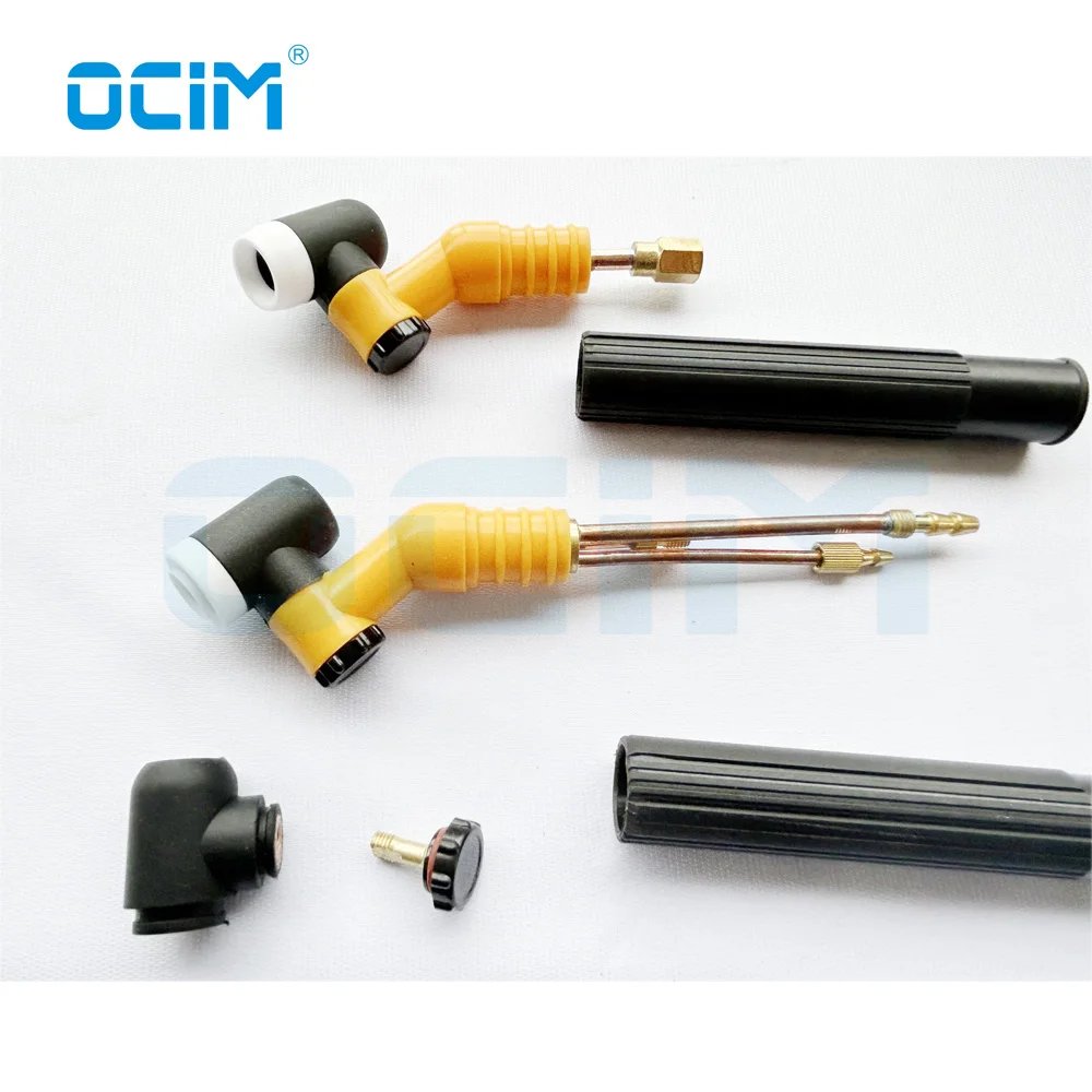 Air Cool and Water Cool Interchangeable Rotary Yellow head Replacement Parts For TIG Welding torch Tools