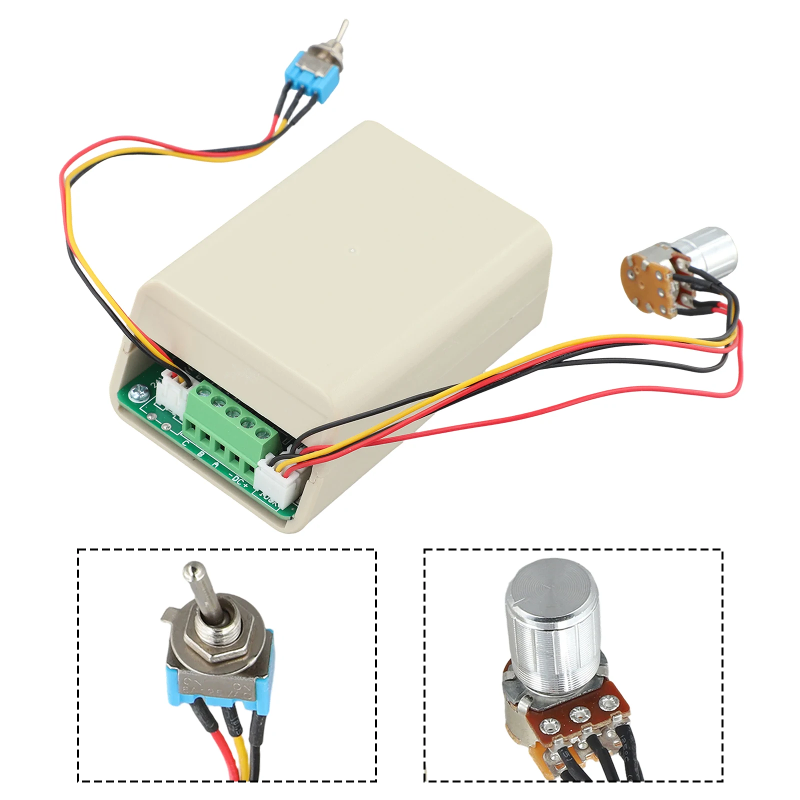 

Adjustable Speed Regulator Brushless DC Speed Regulator 270-Degree Potentiometer Compact Dimensions 100mm X 68mm X 40mm