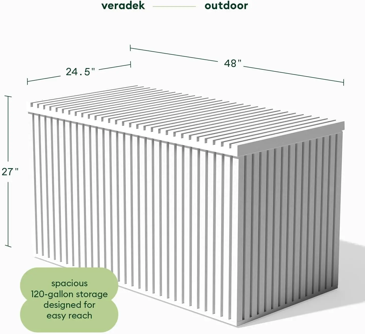 120 Gallon Resin Deck Box Lockable Outdoor Storage Box Bin Container for Patio Furniture Cushions Pool Toys Garden Tools All Weather Storage Organizer
