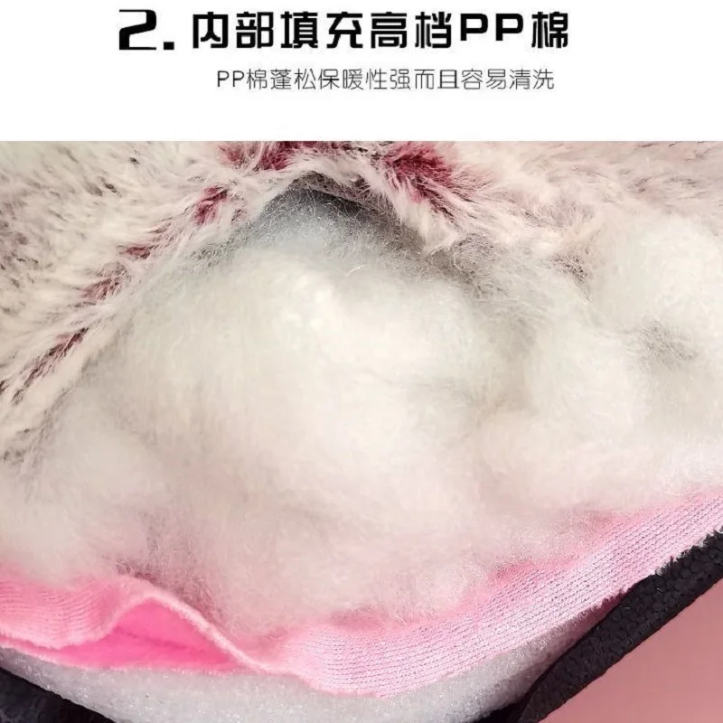 Leather Slippers Men Winter Warm Shoes Sweing Unisex Home Slippers Male Plush Indoor Slipper 2022 Fashion Man Fur Slippers Shoes