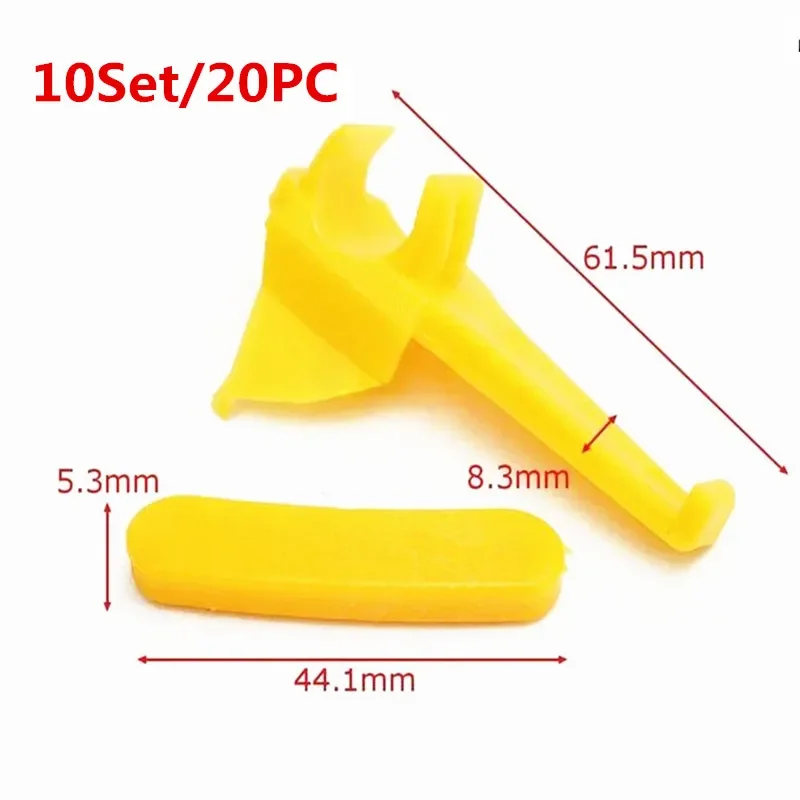 

10Set/20PC Tyre Tire Changer Machine Part Plastic Nylon Mount Demount Duck Head Insert Rim Plastic Protector Wheel Repair Tool