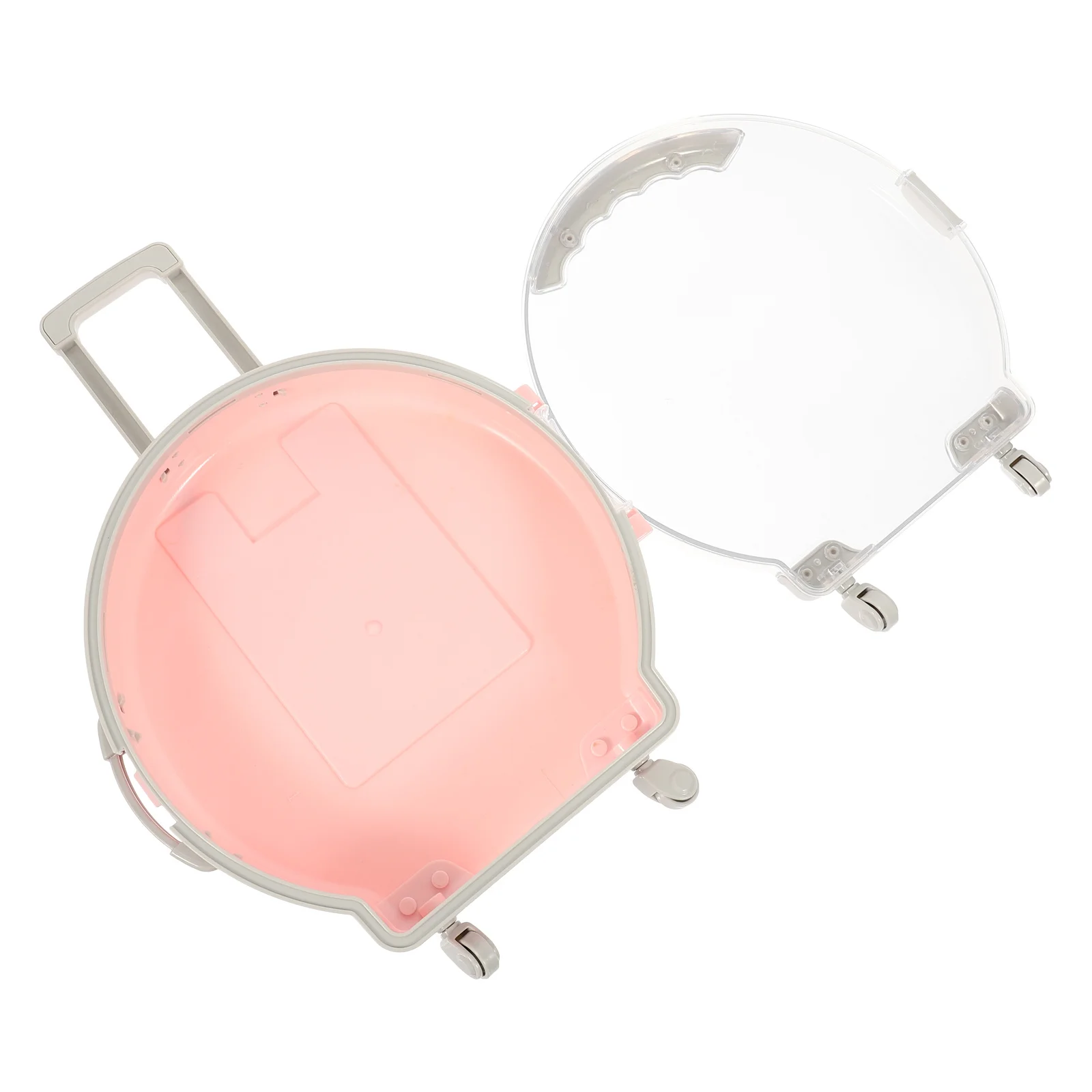 حقيبة أمتعة مصغرة محمولة للسفر للأطفال صندوق تخزين صغير للعب التظاهري ديكور المنزل حقيبة ملحقات منزلية صغيرة #5