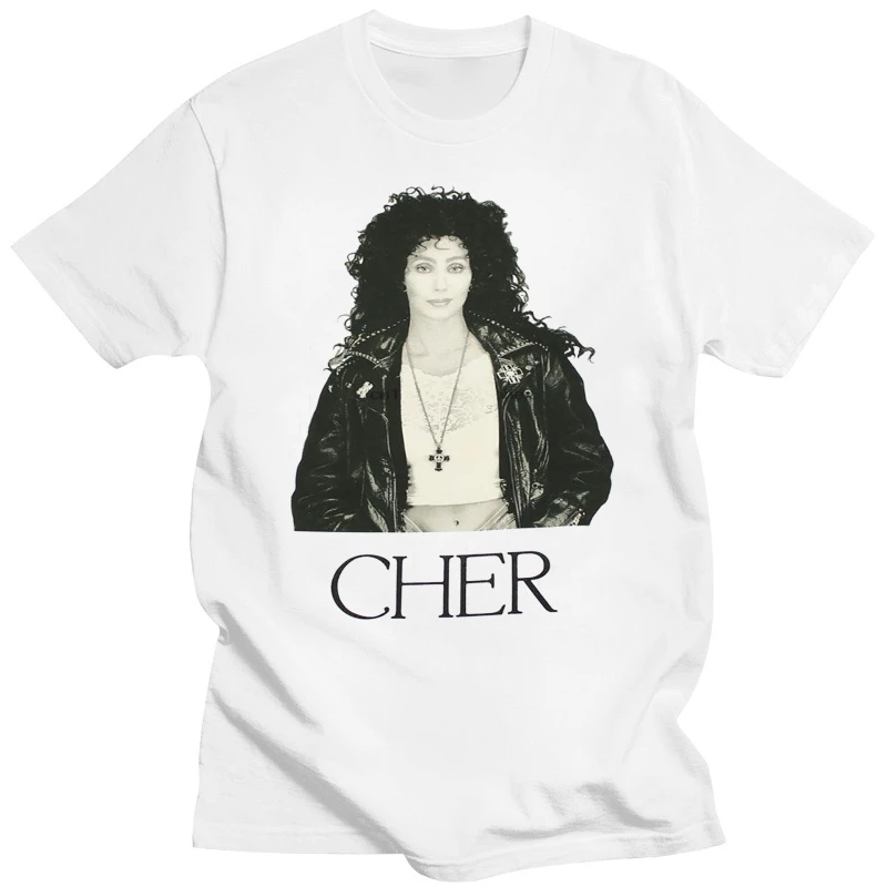 Cher T-Shirt American Singer and Actress Tee Classic Retro 70s Art Shirt for Men and Women men t shirt