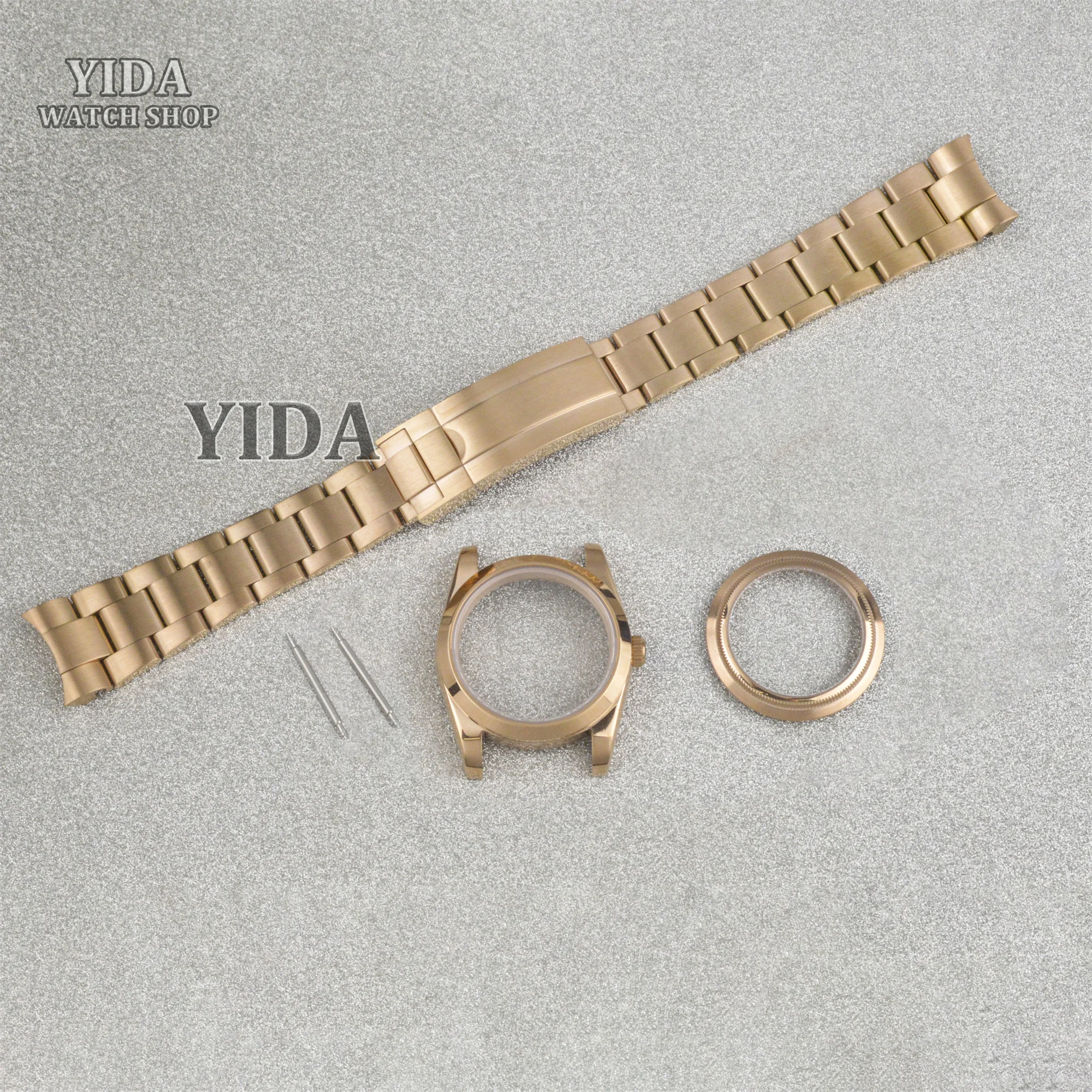 

36/39MM Watch Case 316L Stainless Steel Bracelet Glass Back Sapphire Glass For Datejust NH35 NH36 Movement 100M Waterproof Parts