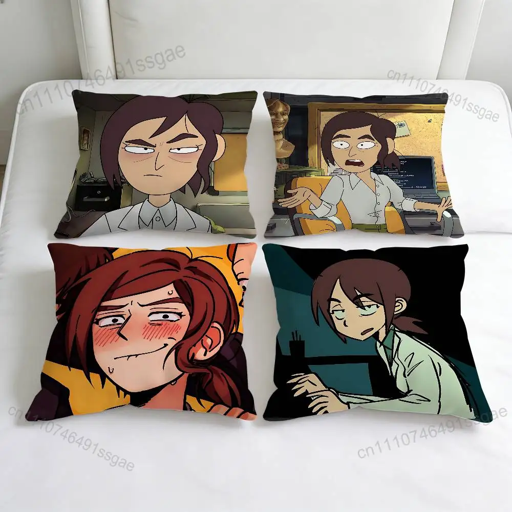 

R-Reagan Ridley Inside Job Square Pillow Case Soft Decorative Throw Pillow Cover for Home Sofa Bed